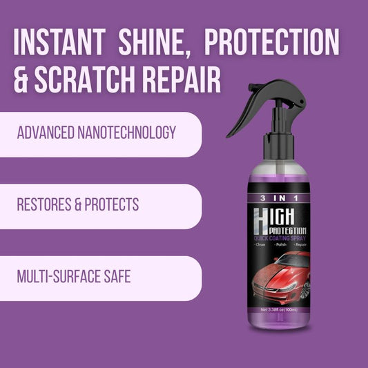 3 in 1 High Protection Coating Sprey (Pack of 2) 200ml Each Buy 1 🧴 Get 1 🧴 Free