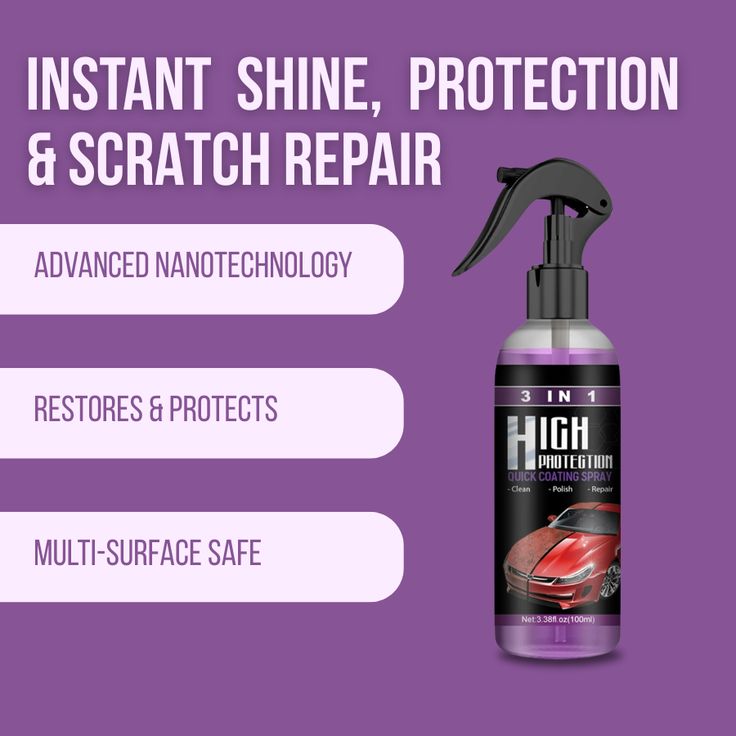 3 in 1 High Protection Coating Sprey (Pack of 2) 200ml Each Buy 1 🧴 Get 1 🧴 Free