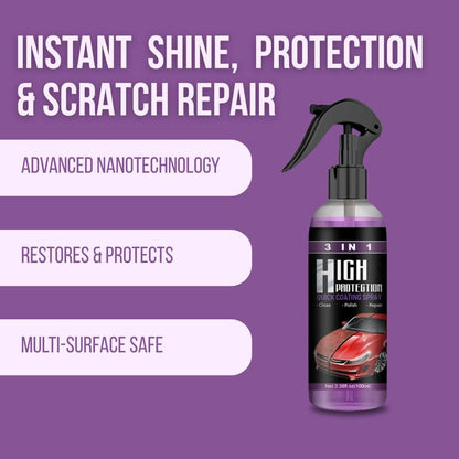 3 in 1 High Protection Coating Sprey (Pack of 2) 200ml Each Buy 1 🧴 Get 1 🧴 Free