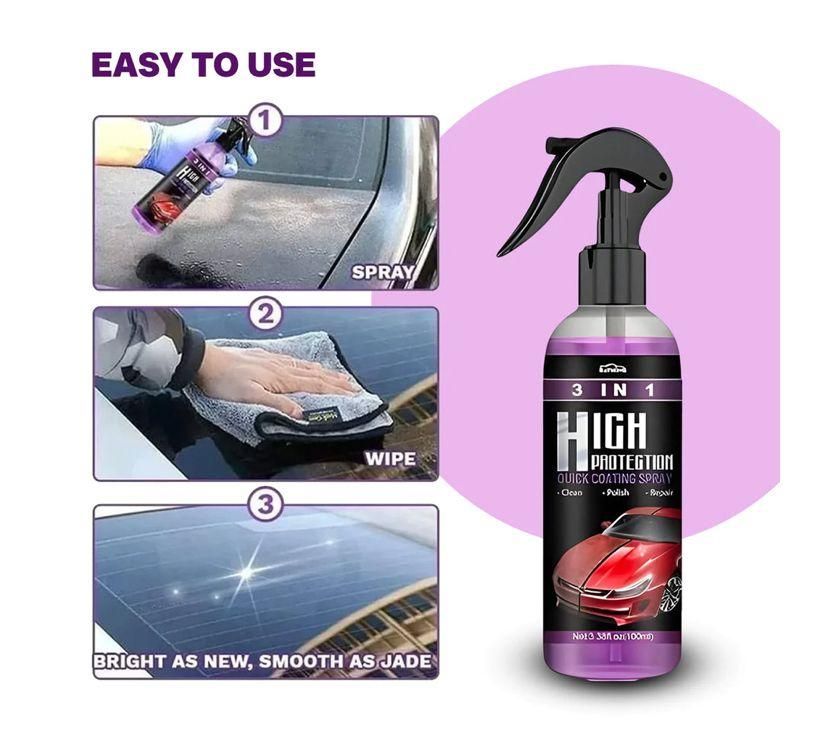 3 in 1 High Protection Coating Sprey (Pack of 2) 200ml Each Buy 1 🧴 Get 1 🧴 Free