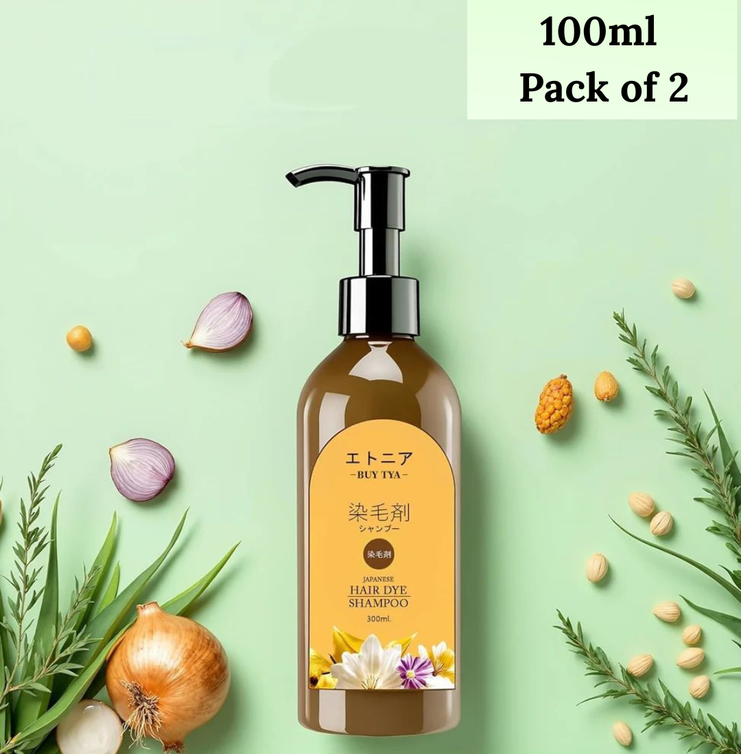 ✨ Long Lasting Natural Hair Dye Shampoo ( Pack of 2 )✨ Buy 1 🧴Get 1 Free 🧴